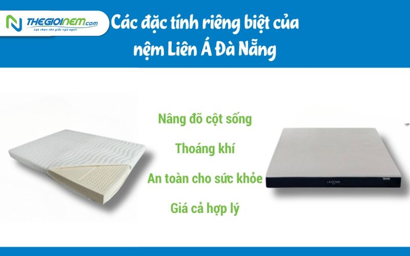 Đại lý nệm Liên Á Đà Nẵng chất lượng, giá rẻ | Thegioinem.com