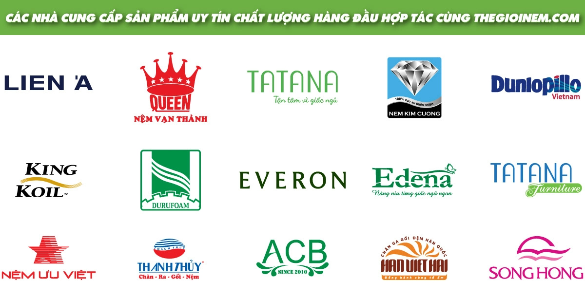 Mua nệm cao su thiên nhiên các thương hiệu uy tín