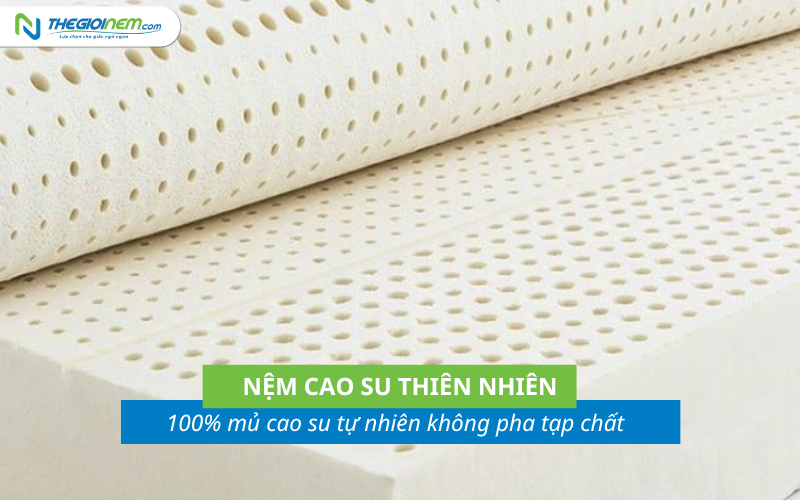 Nệm cao su thiên nhiên đàn hồi nâng đỡ tốt