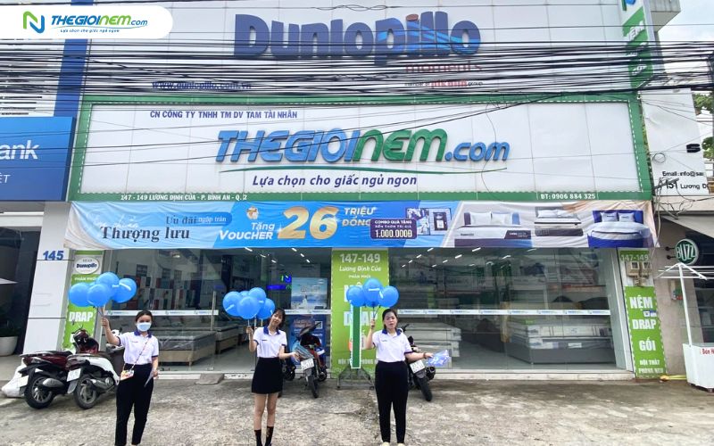 Cửa hàng Thế Giới Nệm đường Lương Định Của