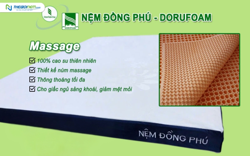 Cửa hàng bán nệm cao su Đồng Phú giá rẻ Đà Nẵng