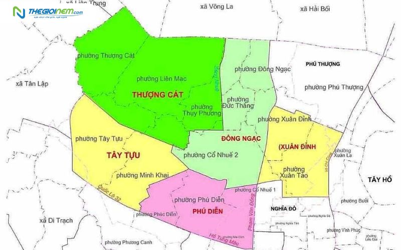 Các phường mới sau sát nhập