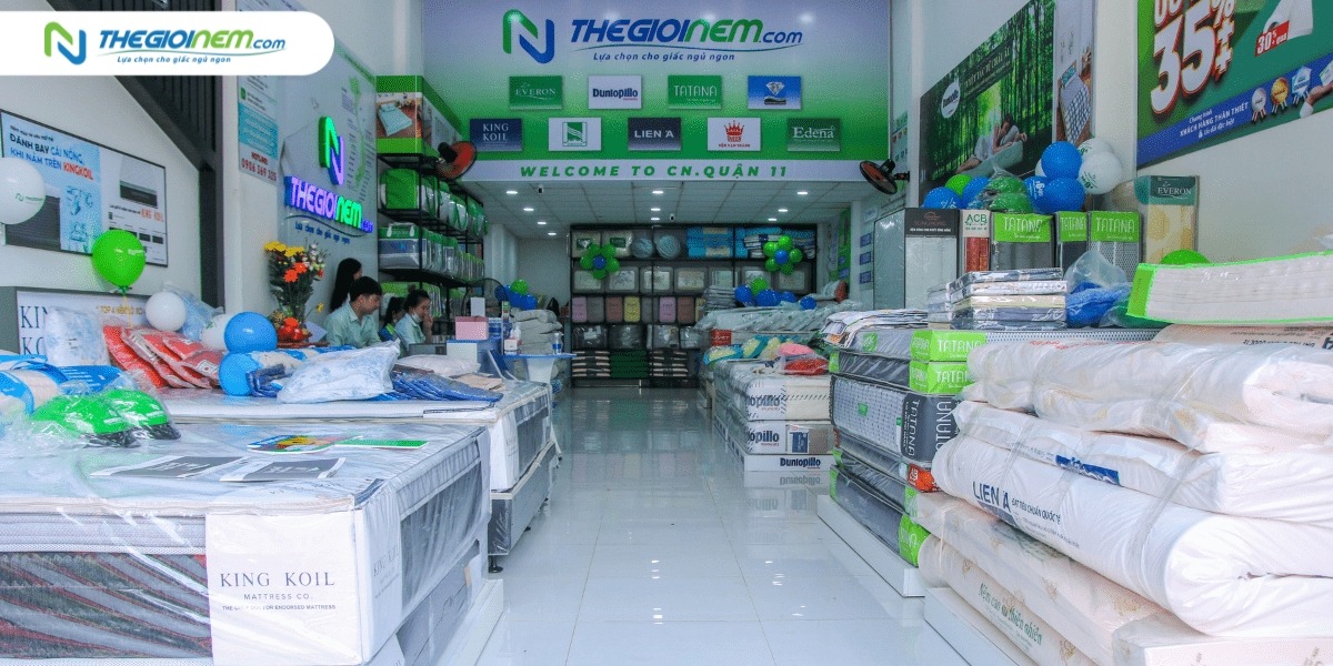Cửa hàng bán nệm lò xo chính hãng Nhà Bè