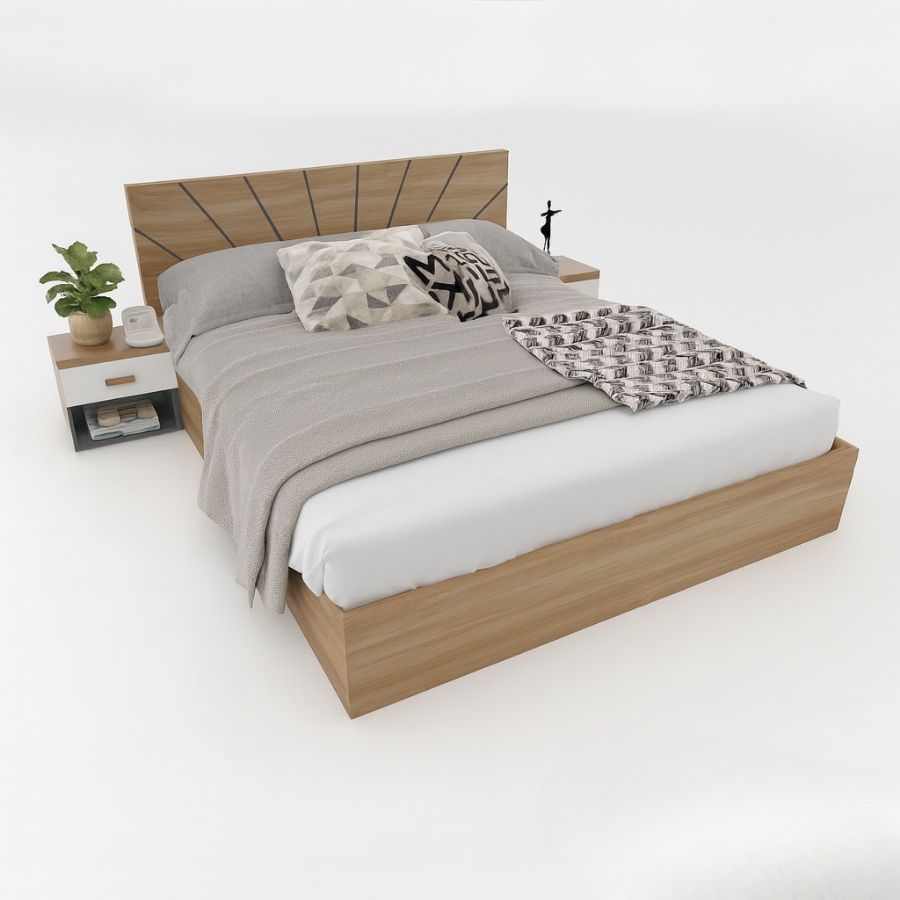 Giường gỗ Tatana MDF001