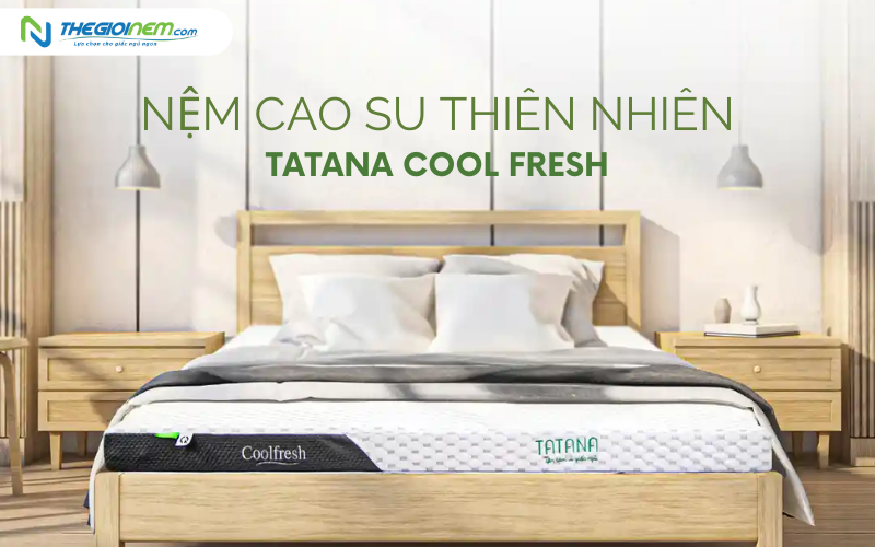 Nệm cao su thiên nhiên TATANA Cool Fresh