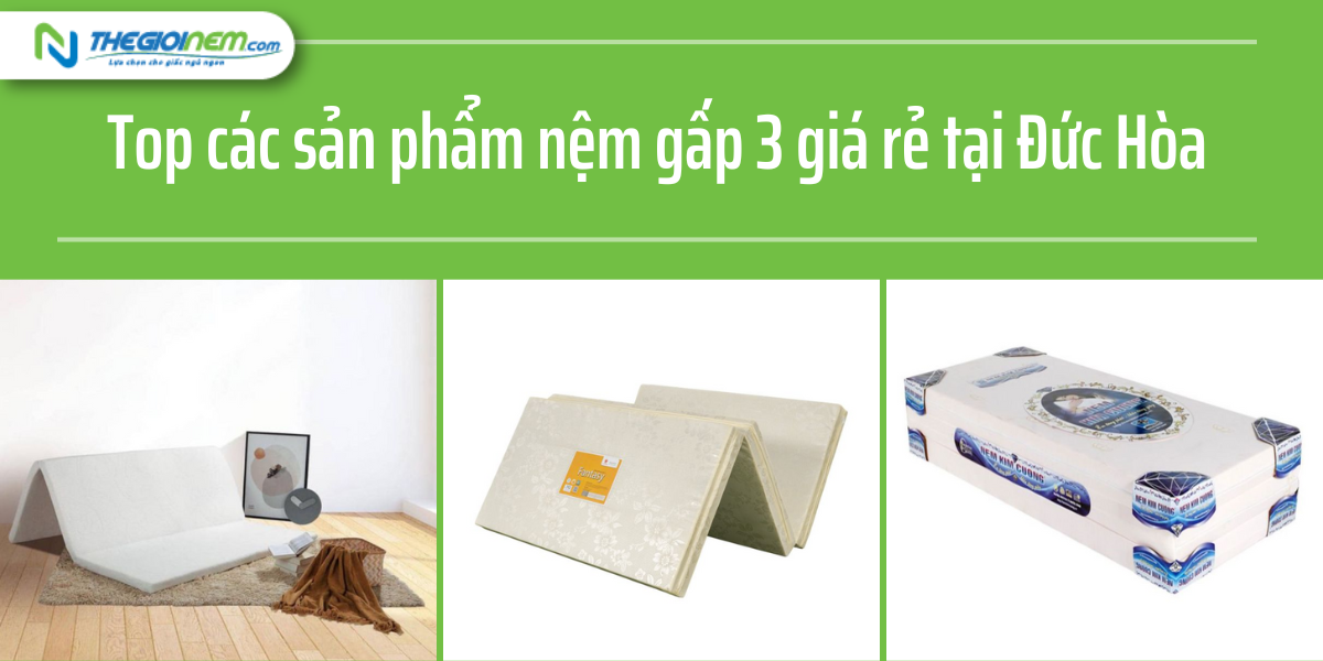 Cửa Hàng Bán Nệm Gấp 3 Giá Rẻ Tại Đức Hòa - Long An