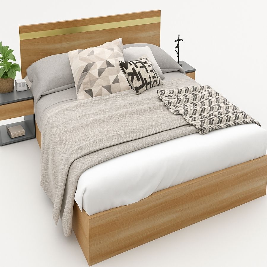 Giường gỗ Tatana MDF015