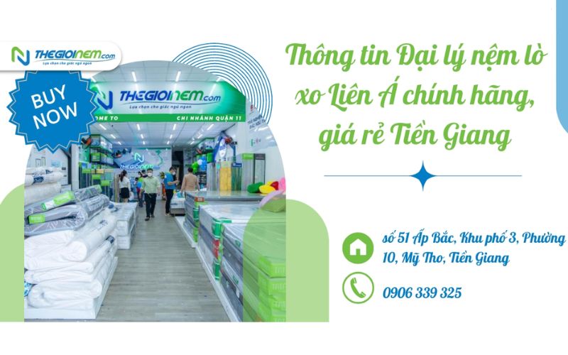 Đại lý nệm lò xo Liên Á chính hãng, giá rẻ Tiền Giang