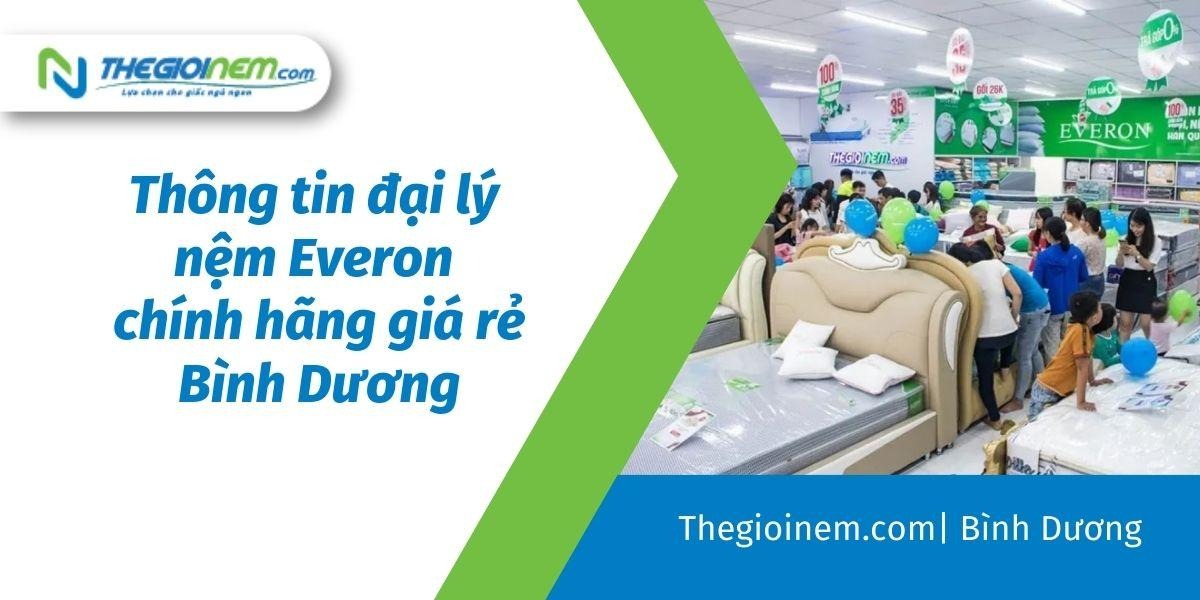 Đại lý nệm Everon chính hãng giá rẻ Bình Dương | Thegioinem.com