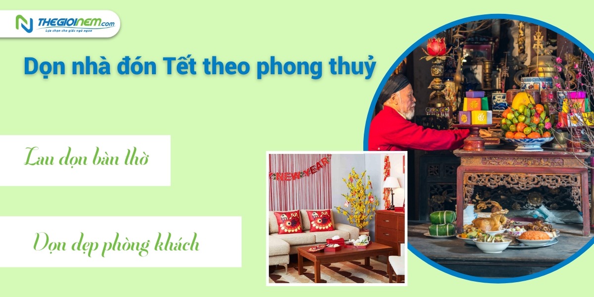 Dọn nhà đón Tết theo phong thủy đúng cách