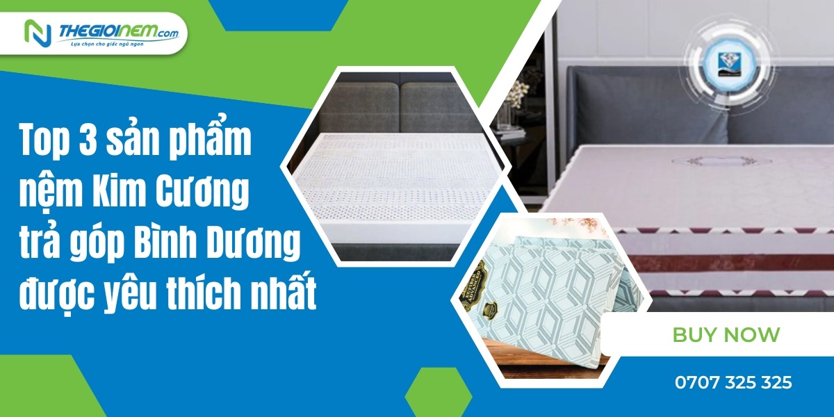 Mua nệm Kim Cương trả góp Bình Dương | Thegioinem.com