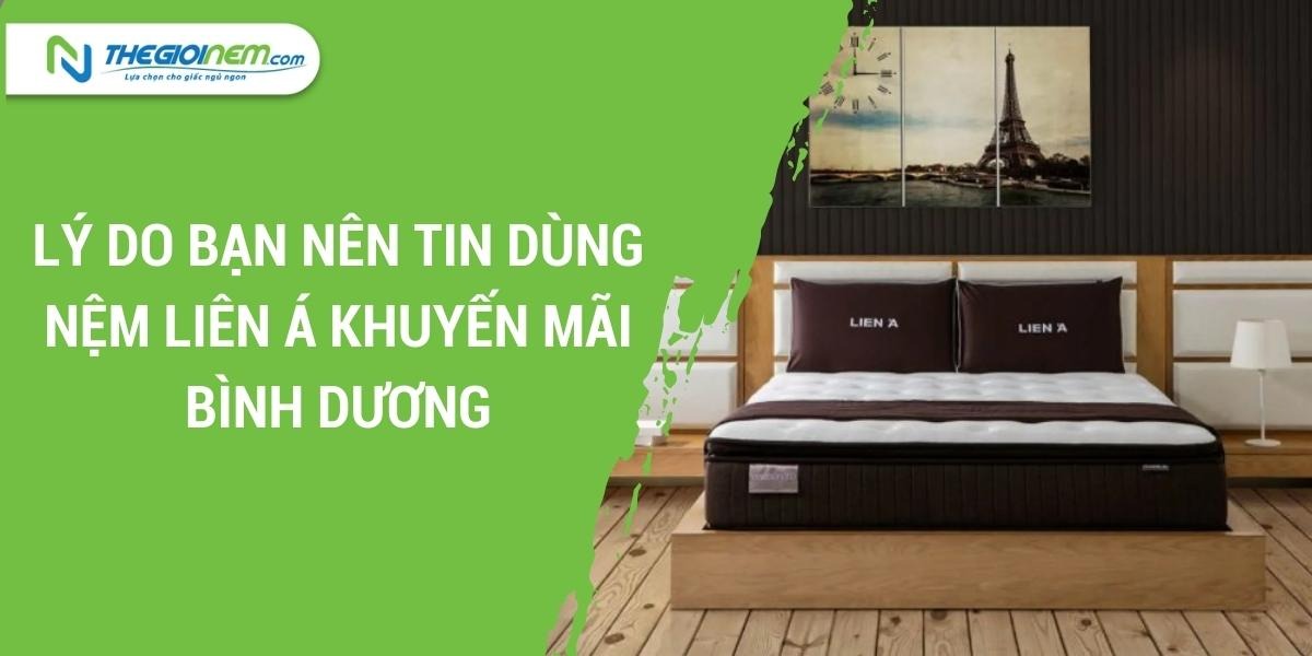 Mua nệm lò xo Liên Á khuyến mãi Bình Dương | Thegioinem.com