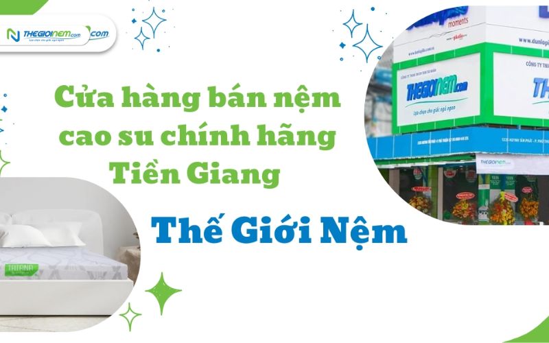 Cửa hàng bán nệm cao su chính hãng Tiền Giang - Thế Giới Nệm