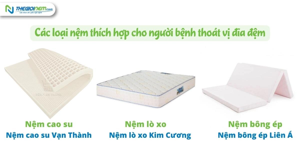 Cách chọn nệm cho người bệnh thoát vị đĩa đệm. Mua nệm ở đâu tốt