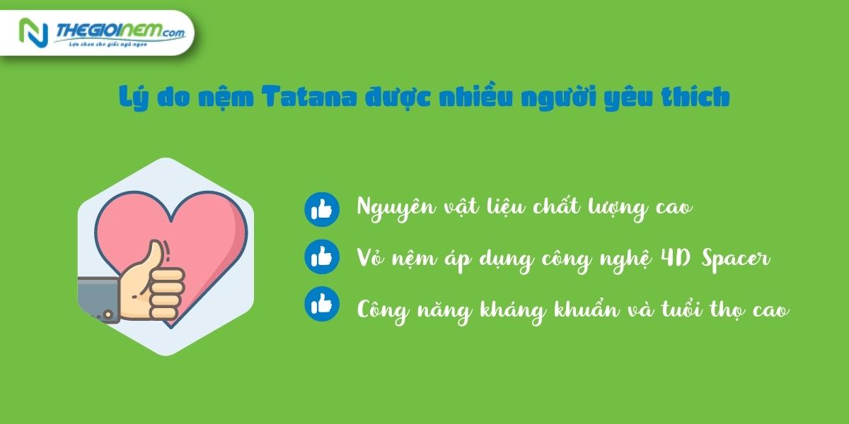 Đại lý bán nệm Tatana giá rẻ tại Tây Ninh