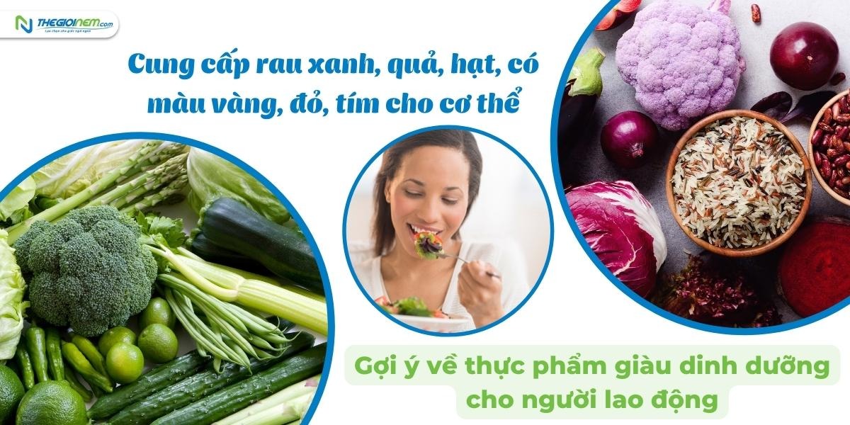 Những lưu ý khi xây dựng chế độ dinh dưỡng cho người lao động