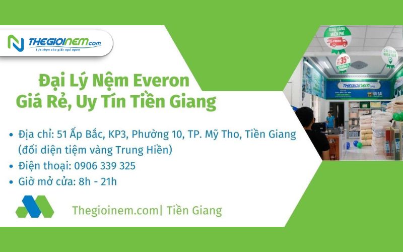 Đại Lý Nệm Everon Giá Rẻ, Uy Tín Tại Tiền Giang