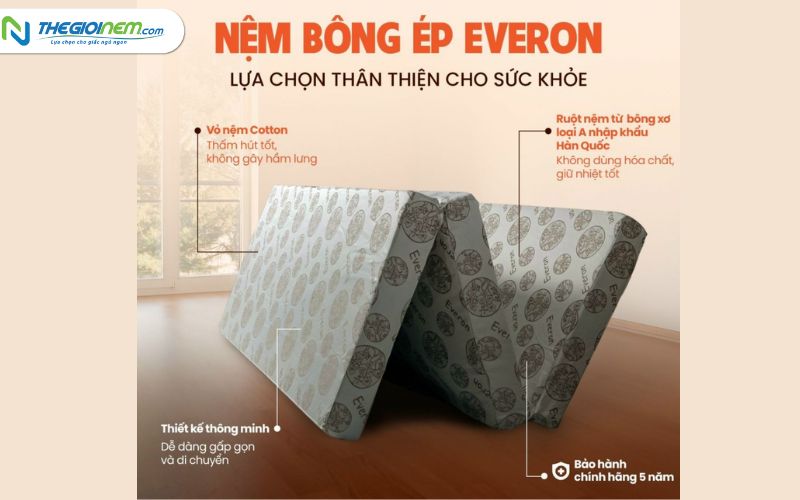 Cửa hàng bán nệm bông ép giá rẻ tại Tuy Hoà