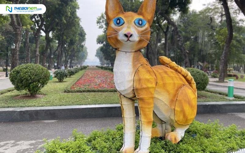 Linh vật mèo Tết Quý Mão 2023 ở các địa phương gây sốt cộng đồng
