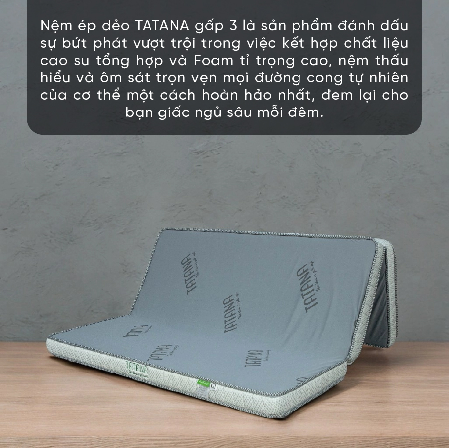Mẫu nệm ép dẻo gấp TATANA mới