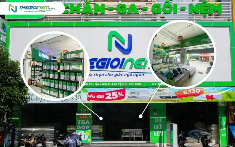 Cửa hàng Thế Giới Nệm ở Tân Sơn Nhì