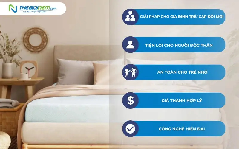 Lý do để mua nệm cao su 1m4