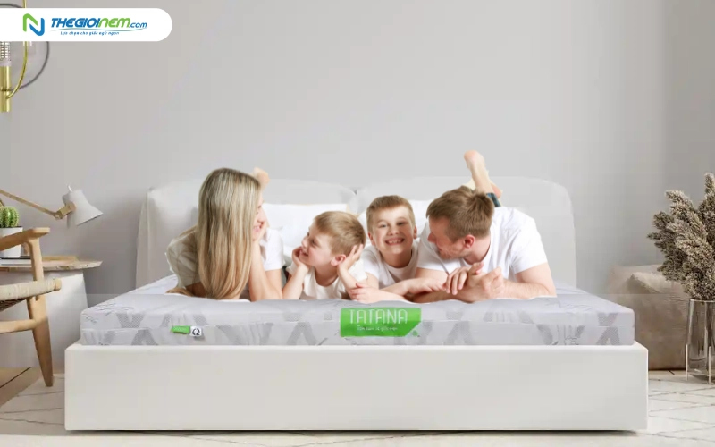 Nệm cao su 1m8 là kích thước nệm thoải mái cho gia đình