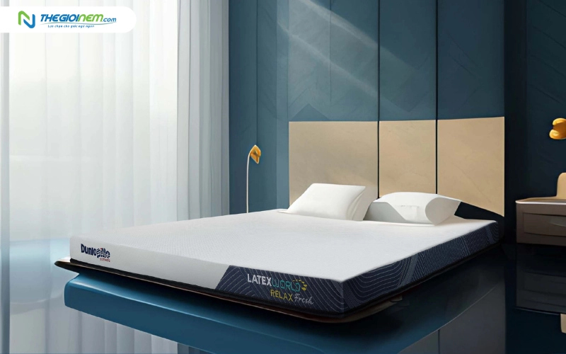 Nệm cao su thiên nhiên Dunlopillo Latex World Relax Fresh