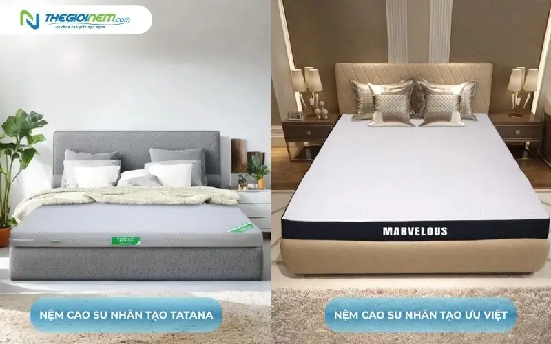Nệm cao su nhân tạo hãng nào tốt
