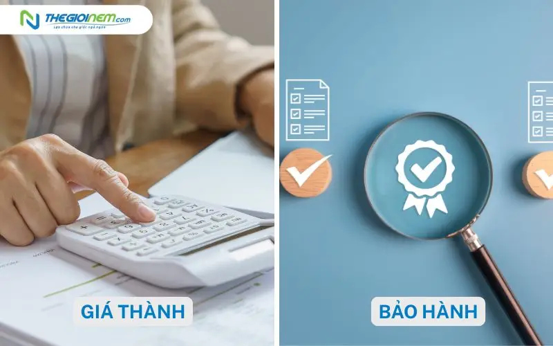 Giá thành và chế độ bảo hành của nệm cao su