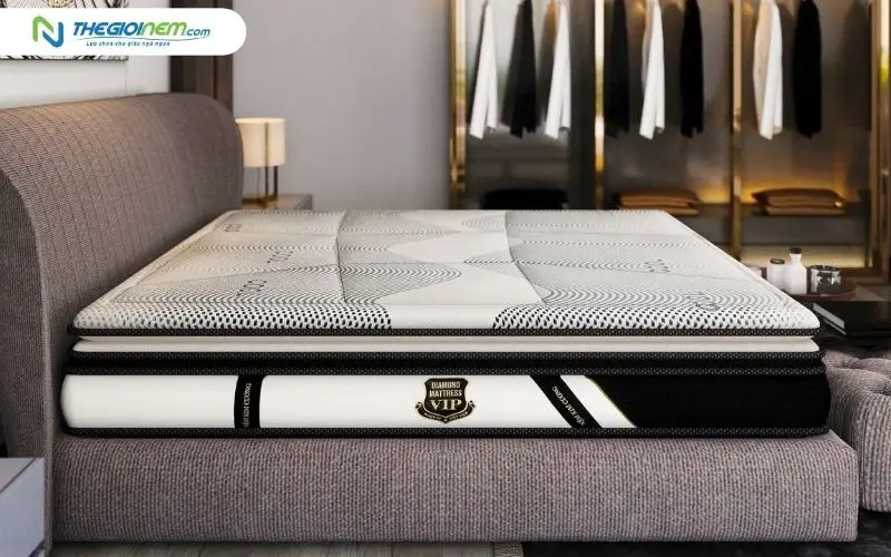Nệm lò xo dày 40cm thiết kế sang trọng