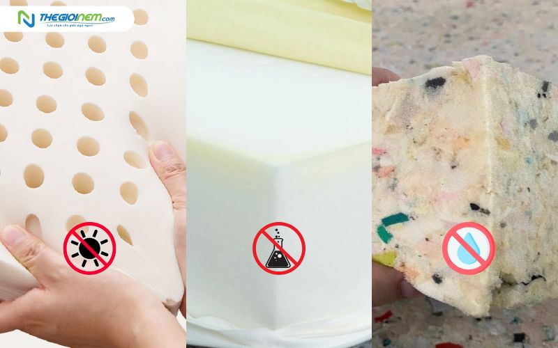Các loại nệm cao su và lưu ý khi vệ sinh