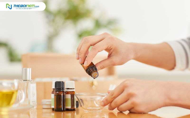 Sử dụng thêm tinh dầu để tạo mùi hương dễ chịu