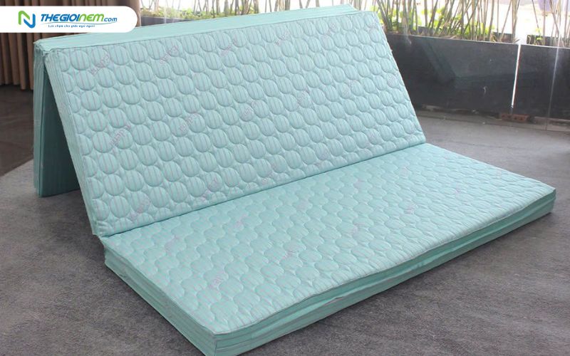Nệm bông ép chần gòn lớp mặt