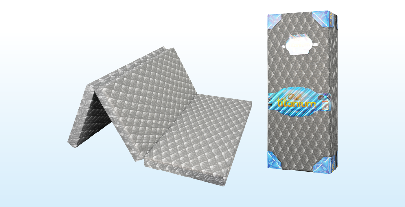 Nệm Gấp 3 Cao Su Bông Kim Cương 1