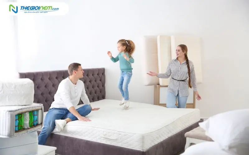 Tiêu chí chọn nệm tốt cho gia đình có con nhỏ