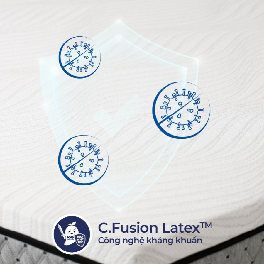 Kháng khuẩn ưu việt với công nghệ độc quyền C.Fusion Latex