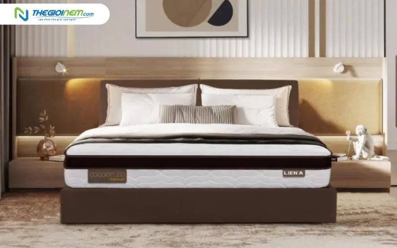 Nệm lò xo túi Liên Á Cocoon 2.0 Premium