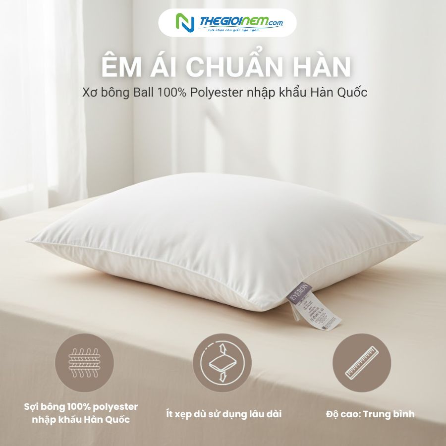 gối nằm gòn everon 1