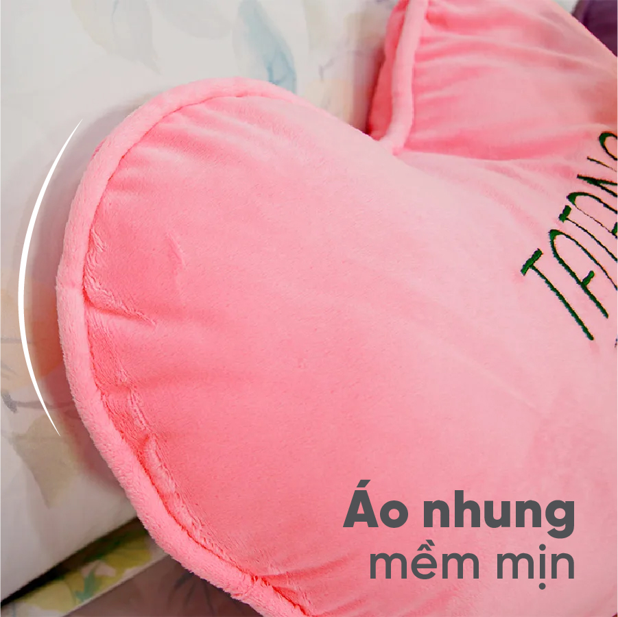 Gối trang trí hình trái tim