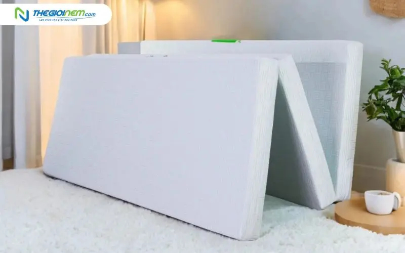 Nệm cao su nhân tạo mát lạnh gấp 3 TATANA