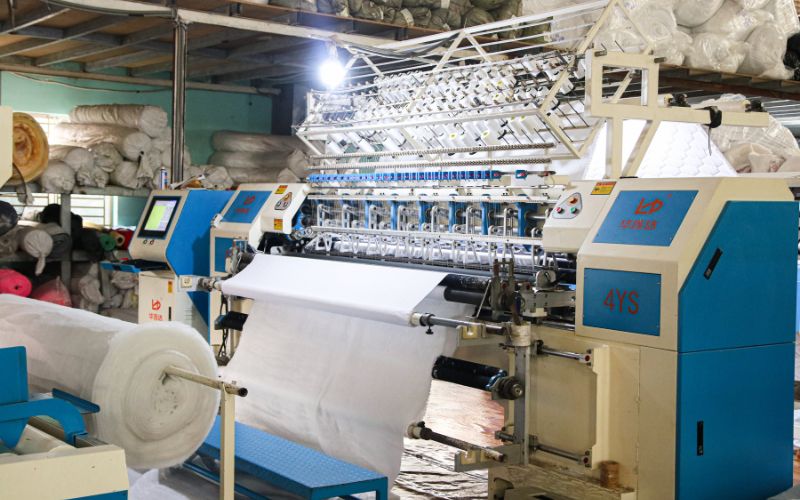 Nệm TATANA được sản xuất bằng thiết bị, công nghệ hiện đại