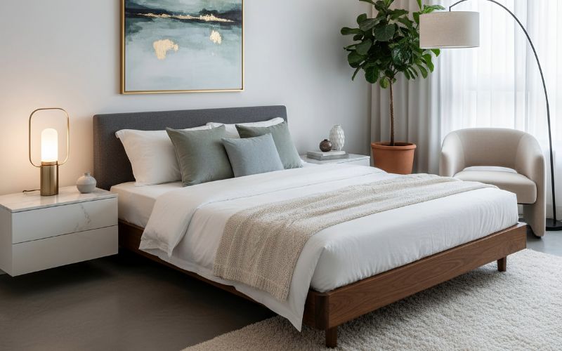 Không gian nghỉ ngơi phù hợp, giúp bạn ngủ ngon