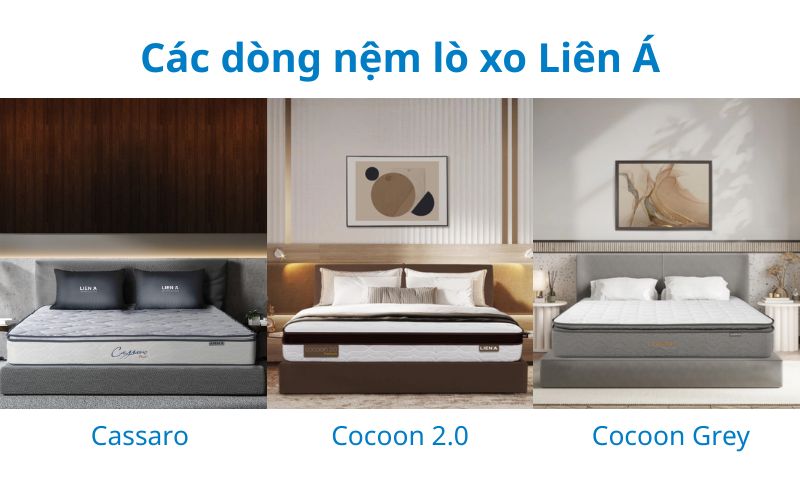 Các dòng nệm lò xo Liên Á hiện nay