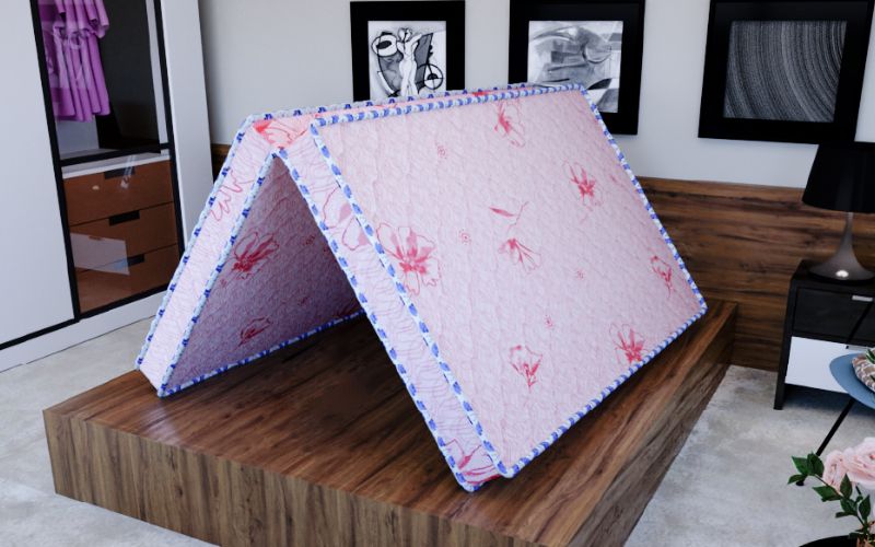 Nệm gấp 1m6 x 2m mousse xốp Kim Cương