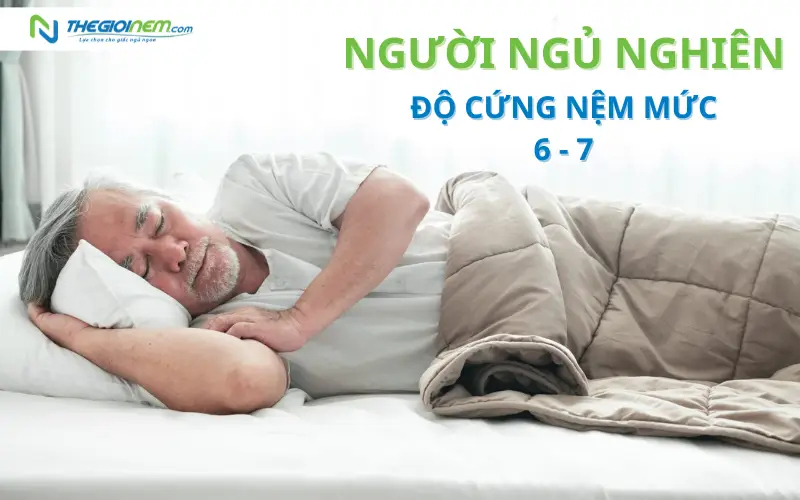 độ cứng nệm cho người già ngủ nghiên