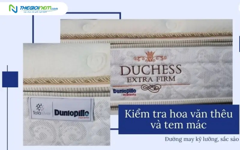 nhận biết nệm dunlopillo chính hãng