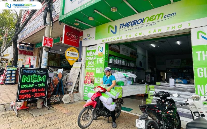 Cửa hàng bán nệm cao su giá rẻ tại Cần Thơ