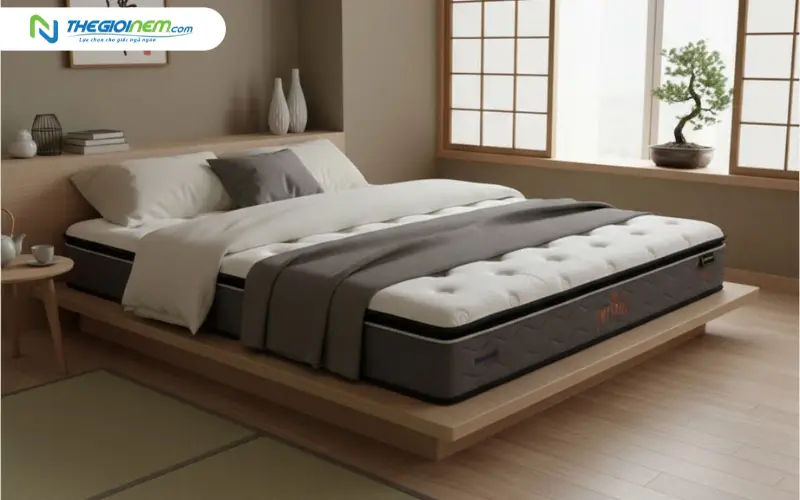 giường thấp nên chọn nệm cao bao nhiêu