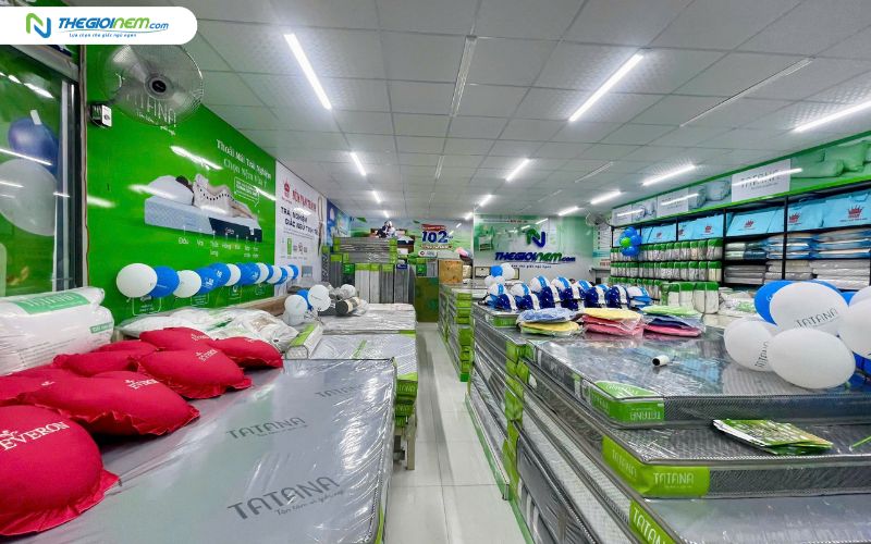 Cửa hàng bán nệm cao su than hoạt tính - Thế Giới Nệm
